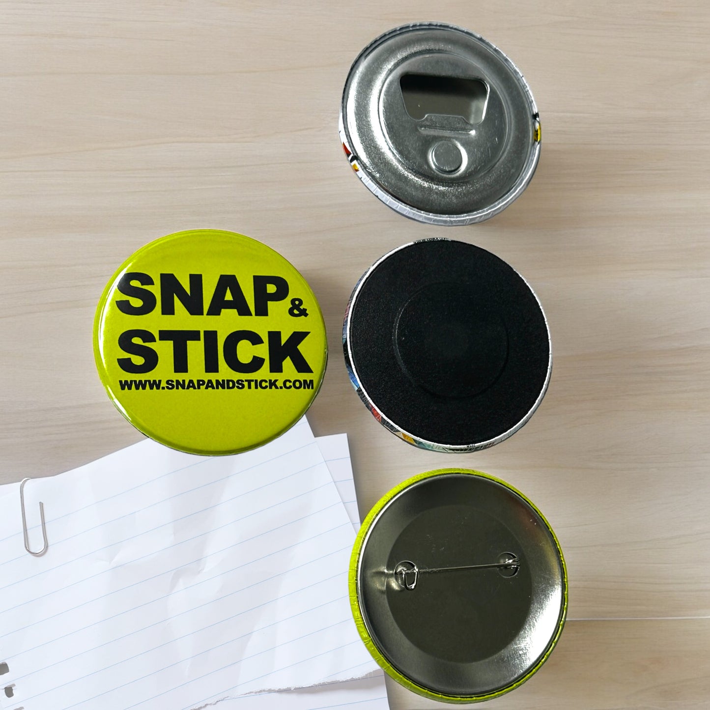 Custom Magnetic Snap, Stick or Pin